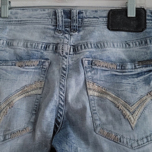 MEN'S SALVAGE JEANS FROM BUCKLE,Light Blue Sz 32 Regular Slim Fit. READ POST. - Picture 3 of 15